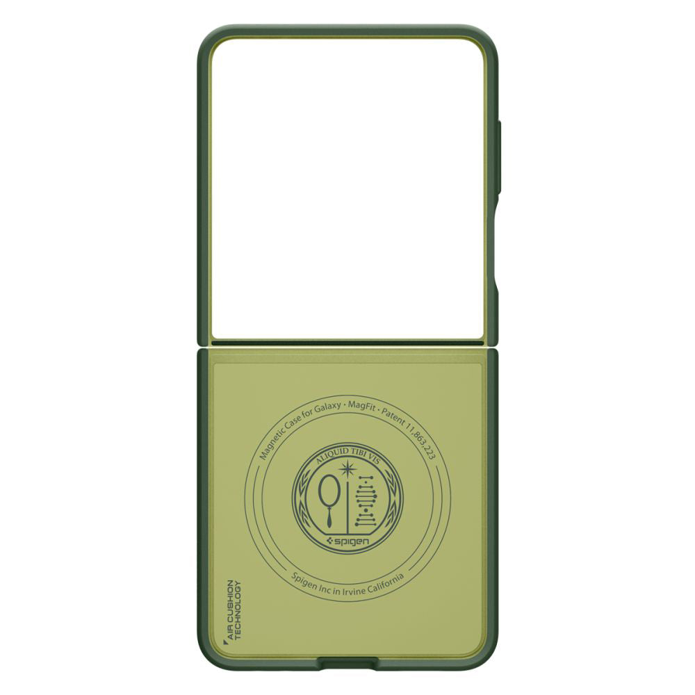 Custodia MagSafe per Samsung Galaxy Z Flip7 F766, Spigen, Caseology Nano Pop, Verde ACS11159