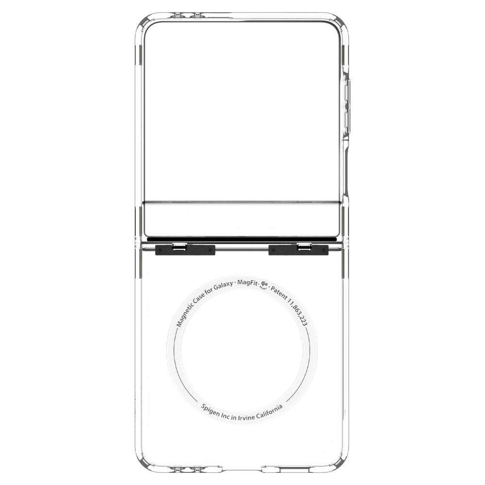 Custodia MagSafe per Samsung Galaxy Z Flip7 F766, Spigen, Ultra Hybrid Pro, Trasparente ACS09559