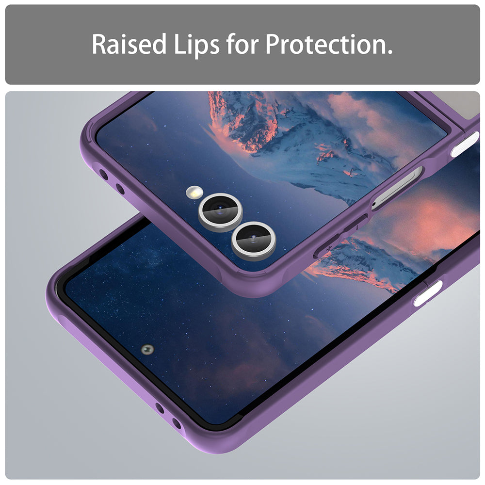 Custodia MagSafe per Samsung Galaxy Z Flip7 F766, Techsuit, HaloFrost II, Viola