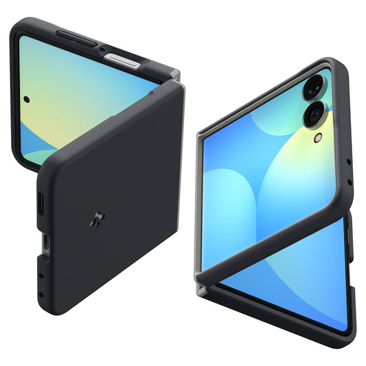 Custodia MagSafe per Samsung Galaxy Z Flip8 F776, Spigen, Caseology Nano Pop, Nera ACS11523