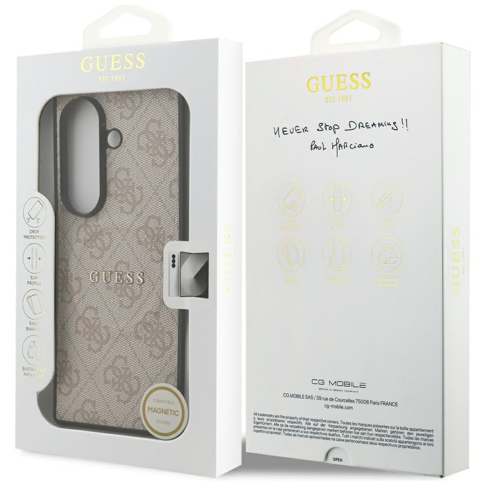 Custodia MagSafe per Samsung Galaxy Z Fold7 F966, Guess, 4G Classic, Rosa