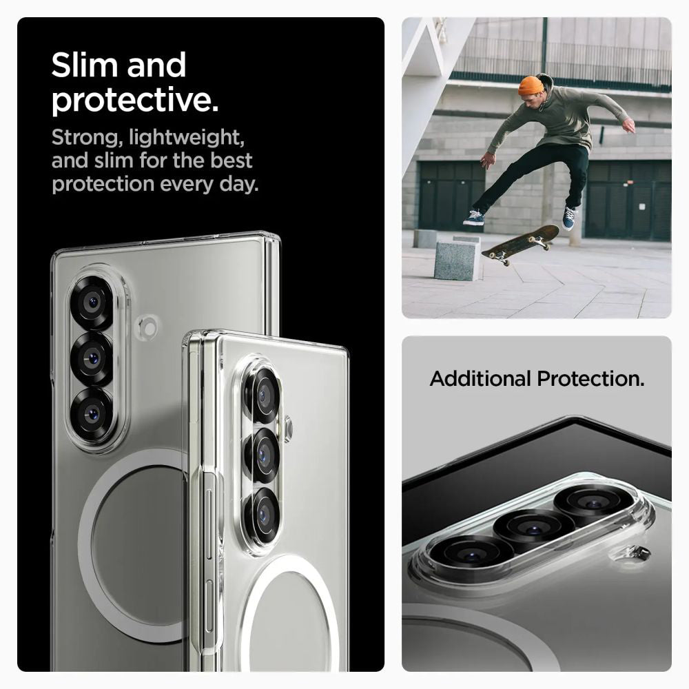Custodia MagSafe per Samsung Galaxy Z Fold7 F966, Spigen, Air Skin, Trasparente ACS09545