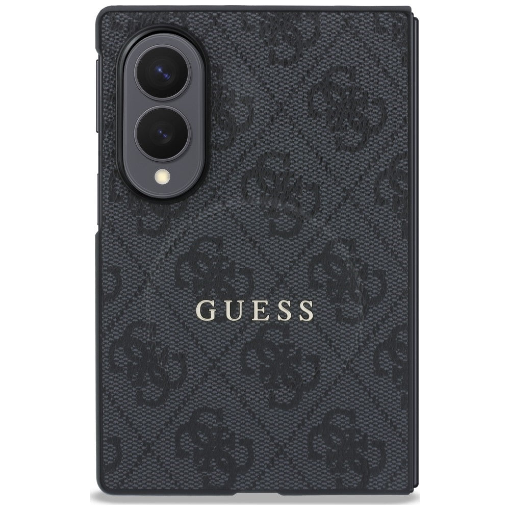 Custodia MagSafe per Samsung Galaxy Z Fold8 F971, Guess, 4G Leather Classic, Nera