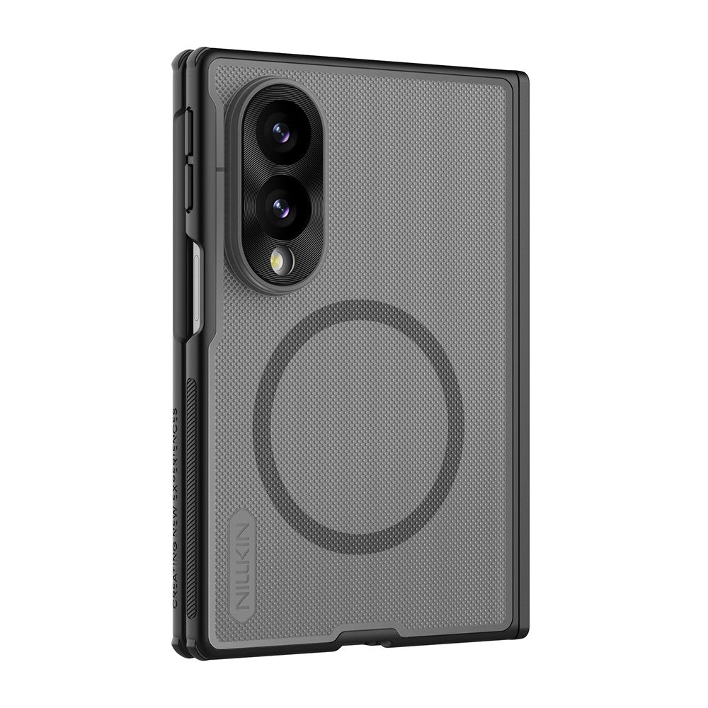 Custodia MagSafe per Samsung Galaxy Z Fold8 F971, Nillkin, Super Frosted Shield, Nero Trasparente