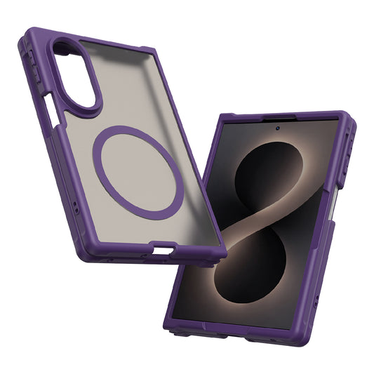 Custodia MagSafe per Samsung Galaxy Z Fold8 F971, Techsuit, HaloFrost II, Viola