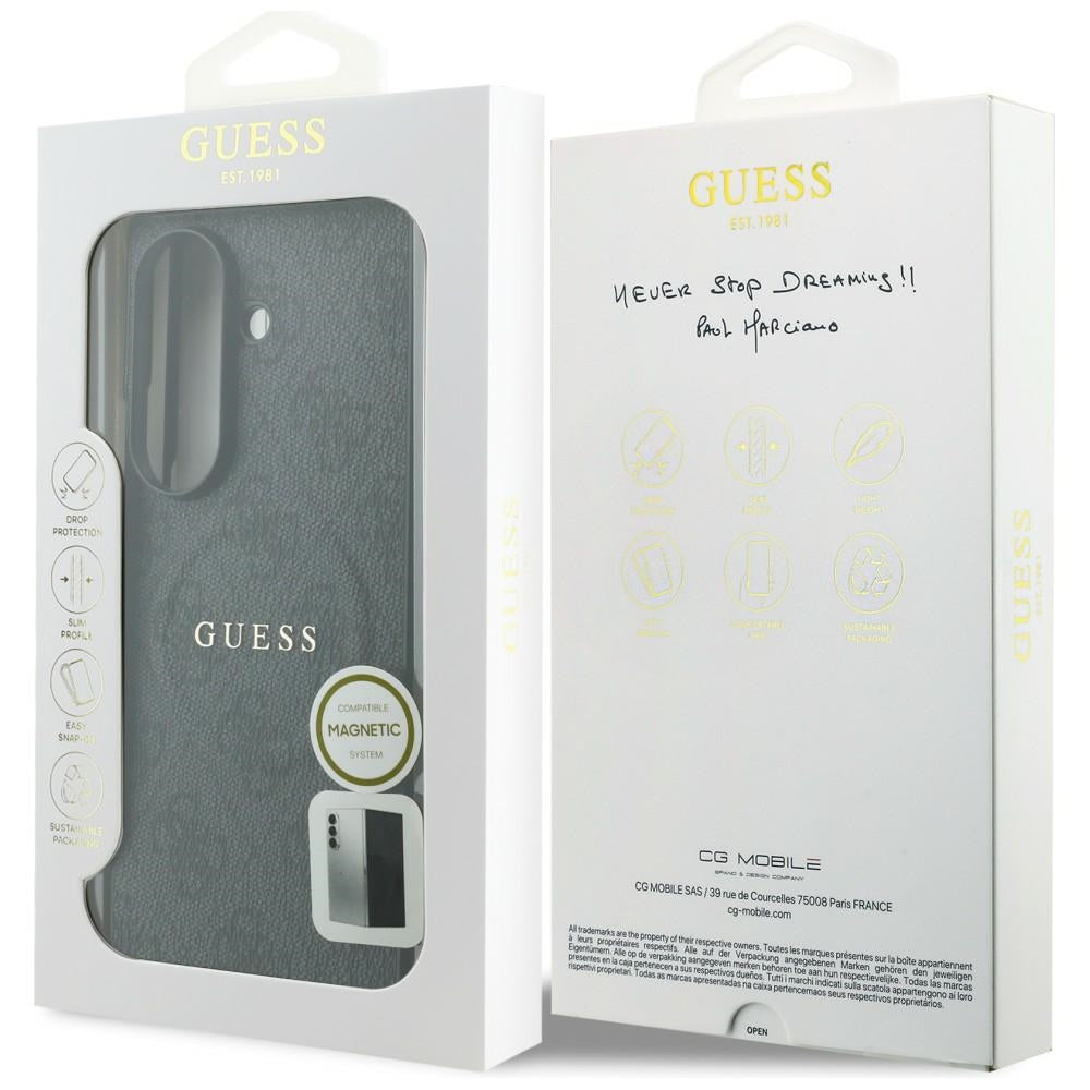Custodia MagSafe per Samsung Galaxy Z Fold8 Ultra F976, Guess, 4G Leather Classic, Nera