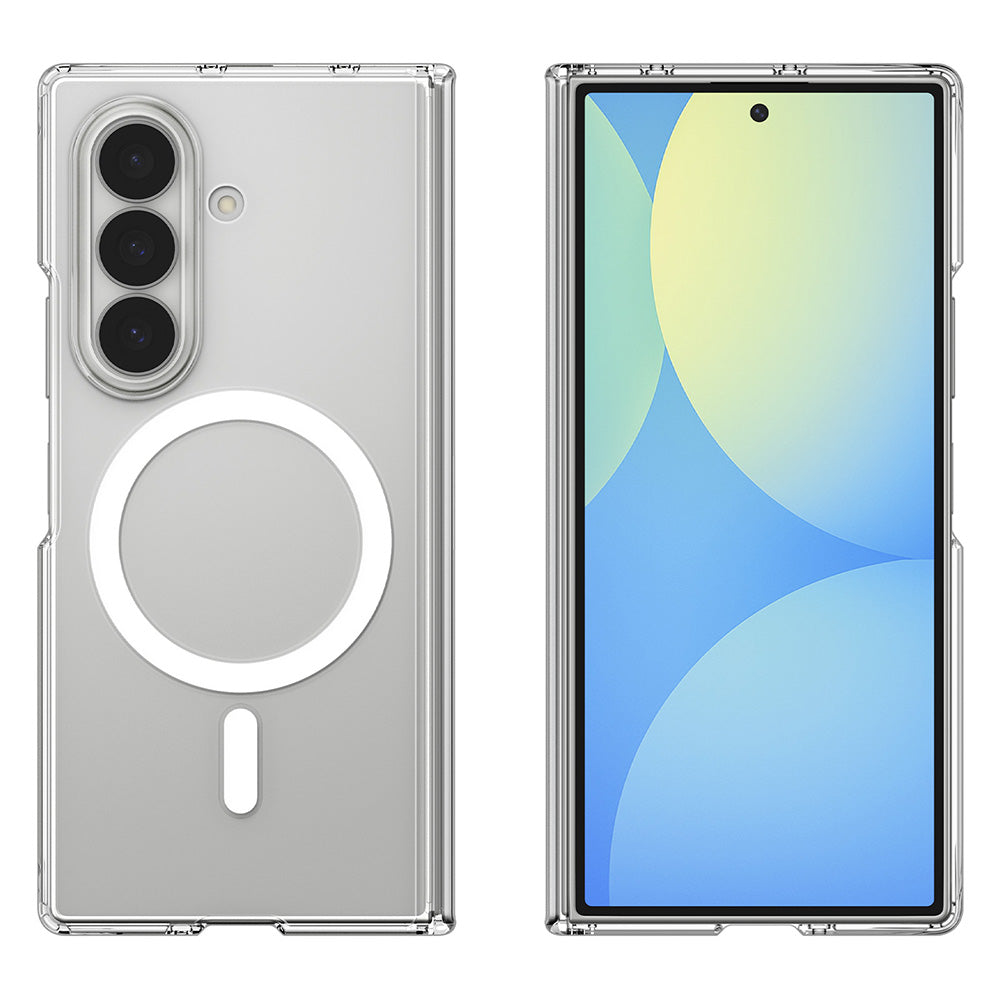 Custodia MagSafe per Samsung Galaxy Z Fold8 Ultra F976, Spigen, Air Skin Zero, Trasparente Bianca ACS11495