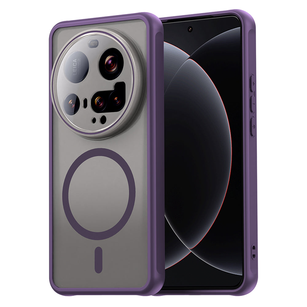 Custodia MagSafe per Xiaomi 15 Ultra, Techsuit, HaloFrost II, Viola