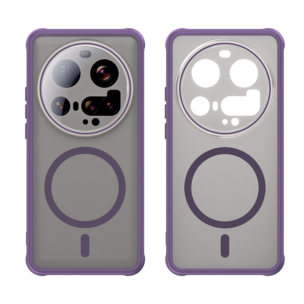 Custodia MagSafe per Xiaomi 15 Ultra, Techsuit, HaloFrost II, Viola