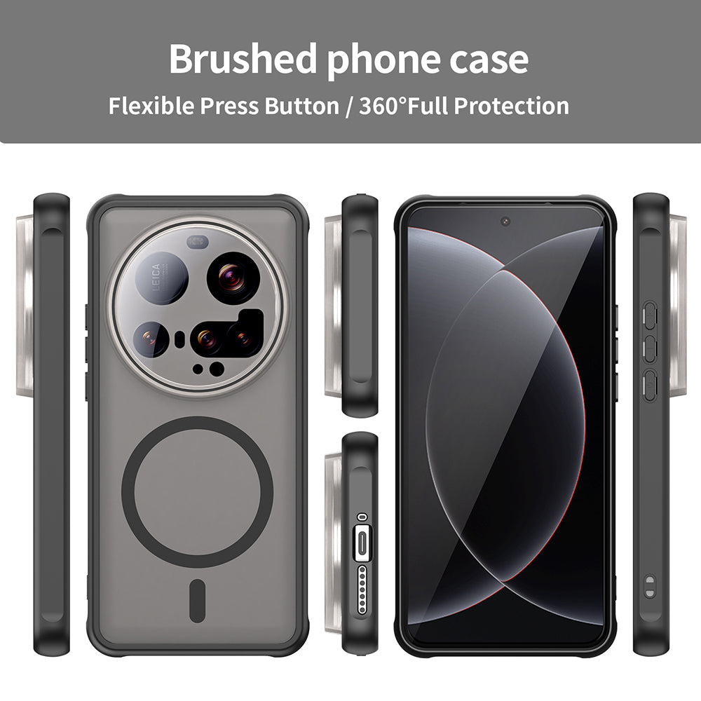 Custodia MagSafe per Xiaomi 15 Ultra, Techsuit, HaloFrost II, Nera