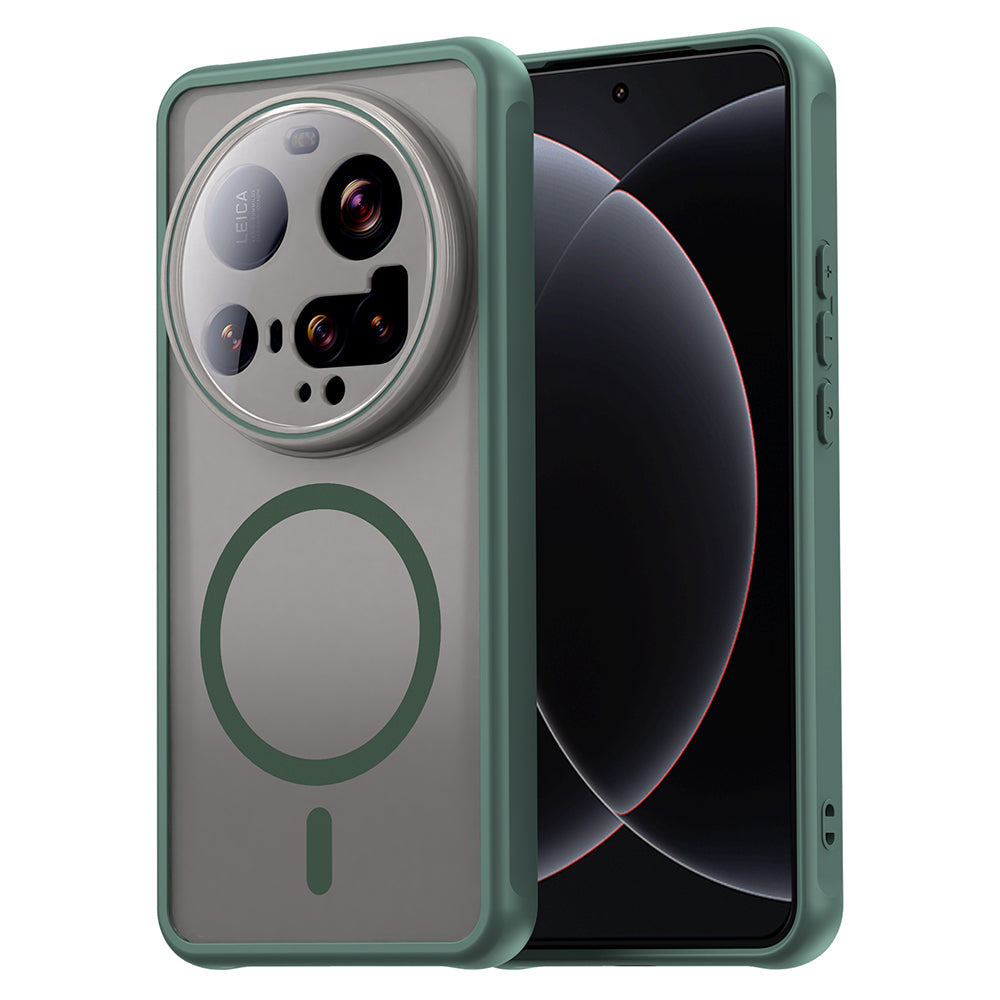Custodia MagSafe per Xiaomi 15 Ultra, Techsuit, HaloFrost II, Verde