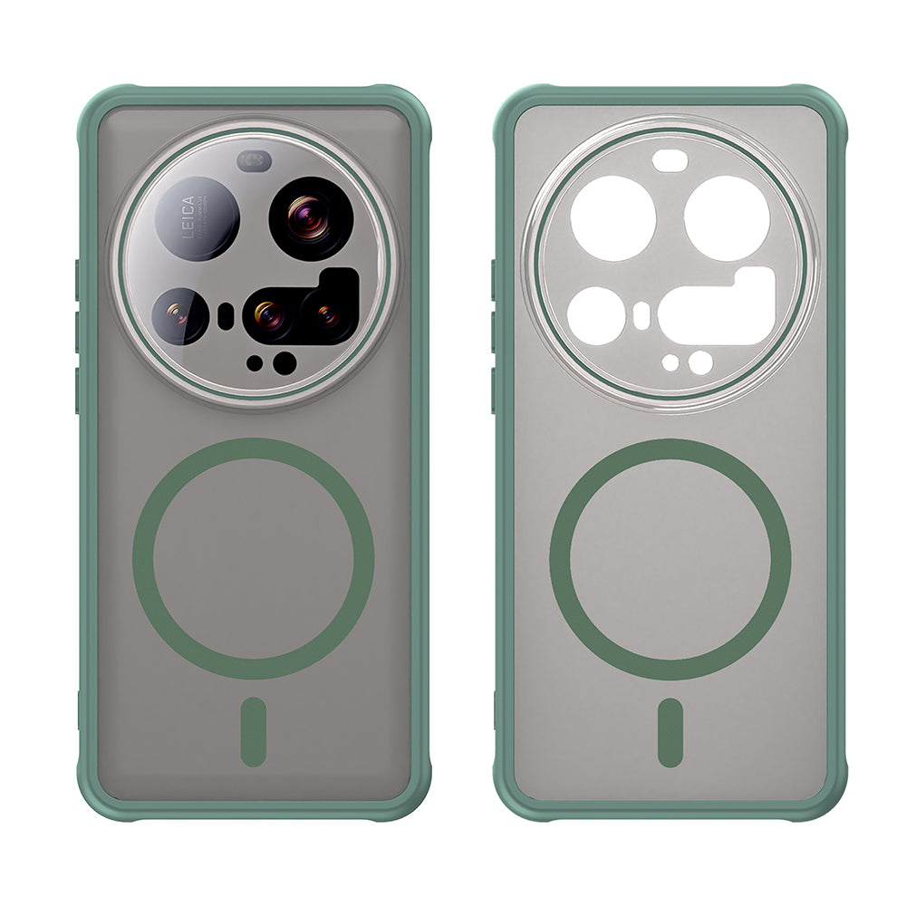 Custodia MagSafe per Xiaomi 15 Ultra, Techsuit, HaloFrost II, Verde