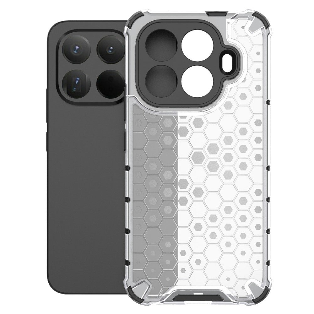 Custodia MagSafe per Xiaomi 15T Pro, Techsuit, HoneyComb Shield, Bianca