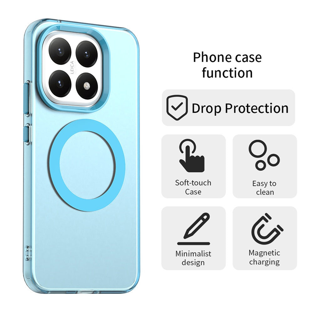 Custodia MagSafe per Xiaomi 15T, Techsuit, CandyCase, Blu