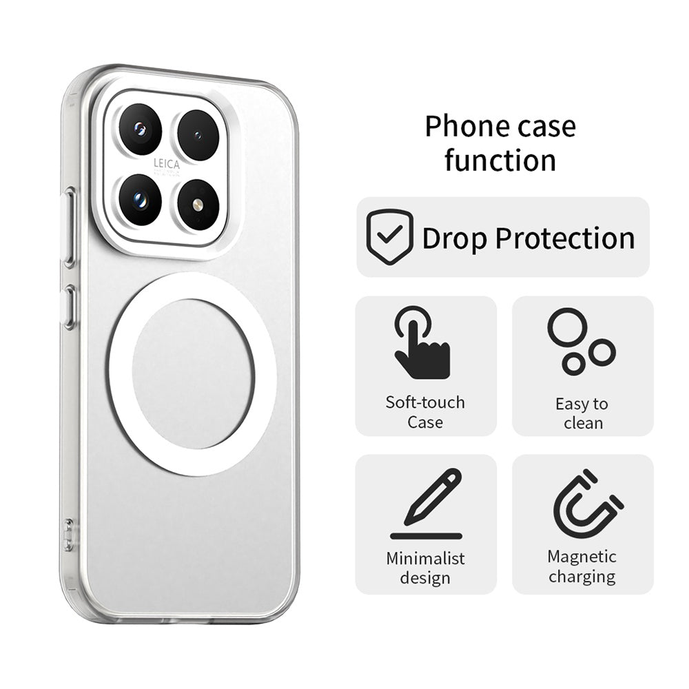 Custodia MagSafe per Xiaomi 17, Techsuit, CandyCase, Bianca