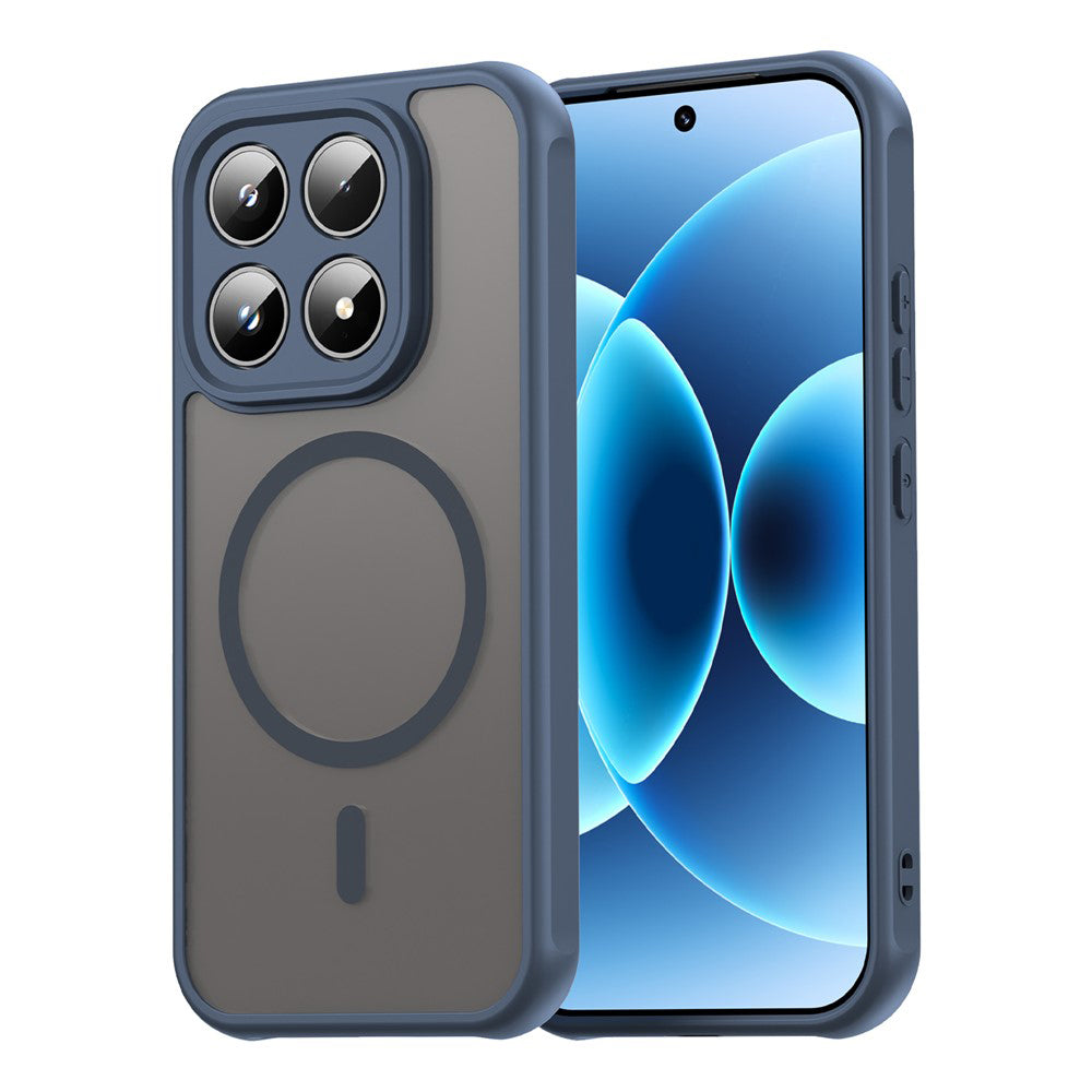 Custodia MagSafe per Xiaomi 17, Techsuit, HaloFrost II, Blu Navy