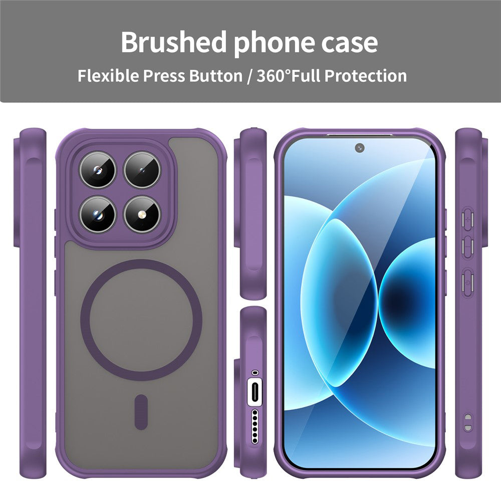 Custodia MagSafe per Xiaomi 17, Techsuit, HaloFrost II, Viola