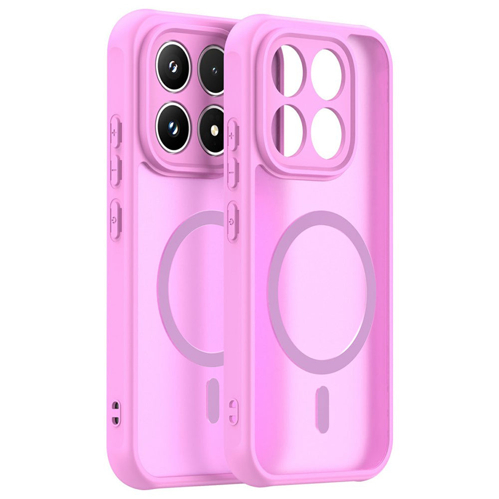 Custodia MagSafe per Xiaomi 17, Techsuit, HaloFrost II, Rosa