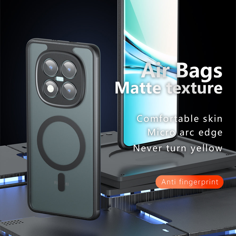 Custodia MagSafe per Xiaomi 17, Techsuit, PureFrost, Nera Satinata