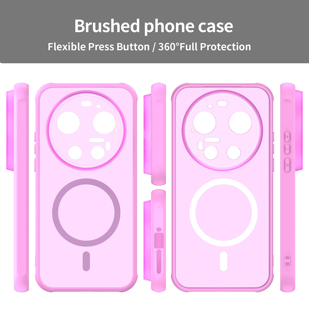 Custodia MagSafe per Xiaomi 17 Ultra, Techsuit, HaloFrost II, Rosa