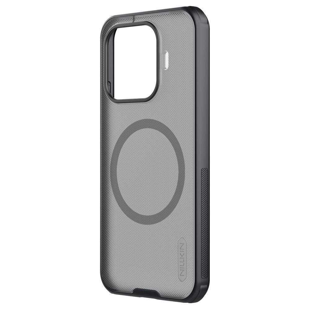 Custodia MagSafe per Xiaomi 17T, Nillkin, Super Shield Pro, Nera Trasparente Satinata