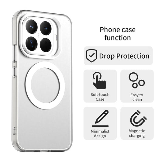 Custodia MagSafe per Xiaomi 17T Pro, Techsuit, CandyCase, Bianca