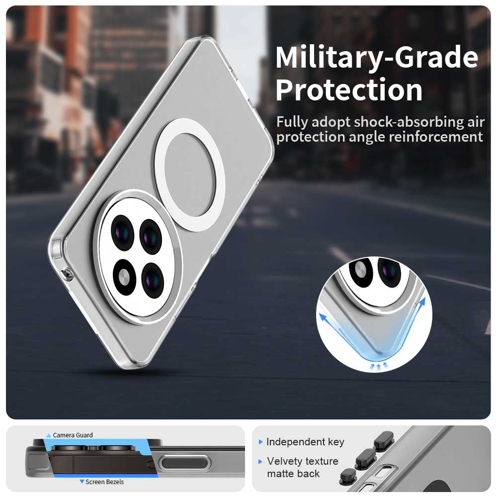Custodia MagSafe per Xiaomi Poco C75 / Redmi 14C, Techsuit, CandyCase, Bianca