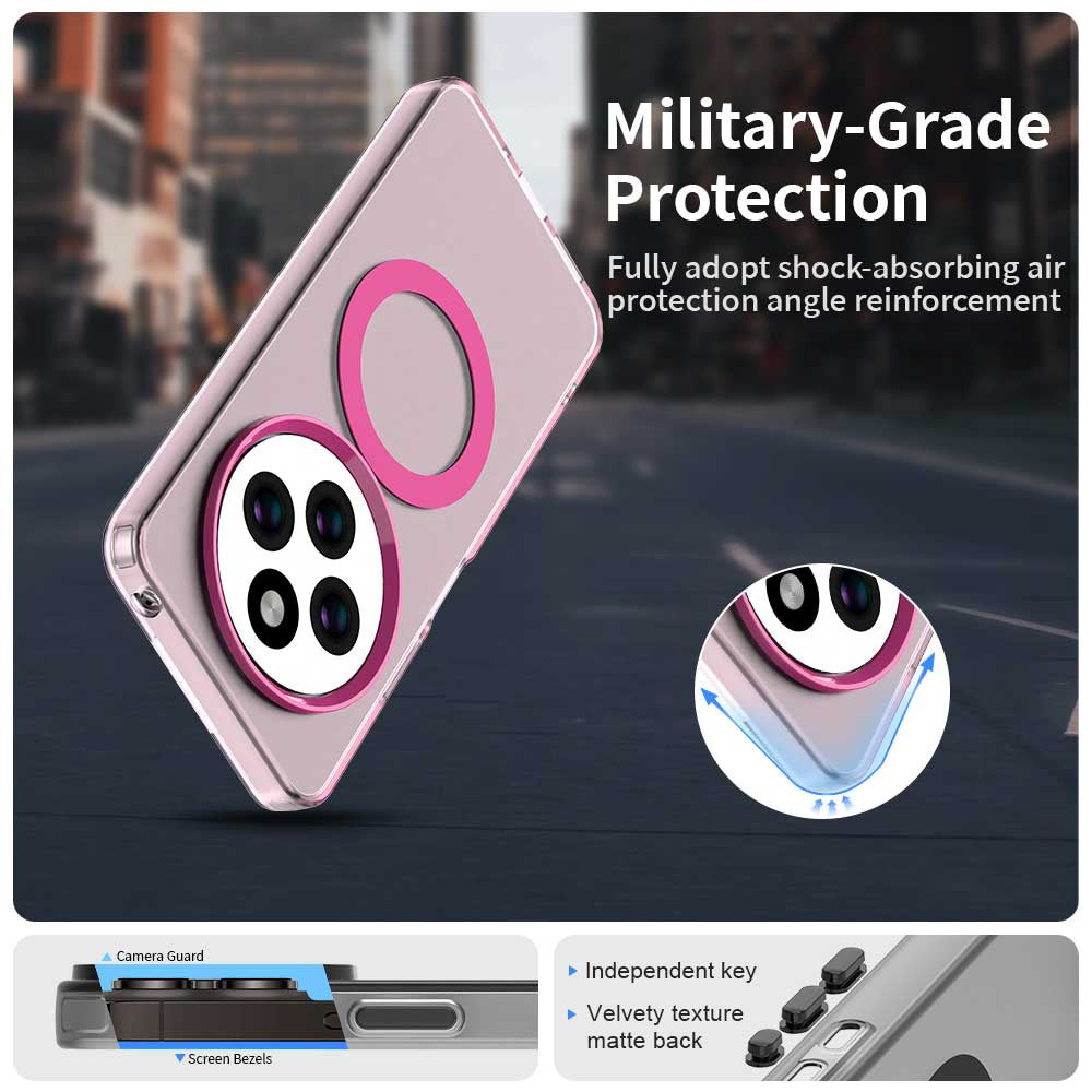 Custodia MagSafe per Xiaomi Poco C75 / Redmi 14C, Techsuit, CandyCase, Rosa