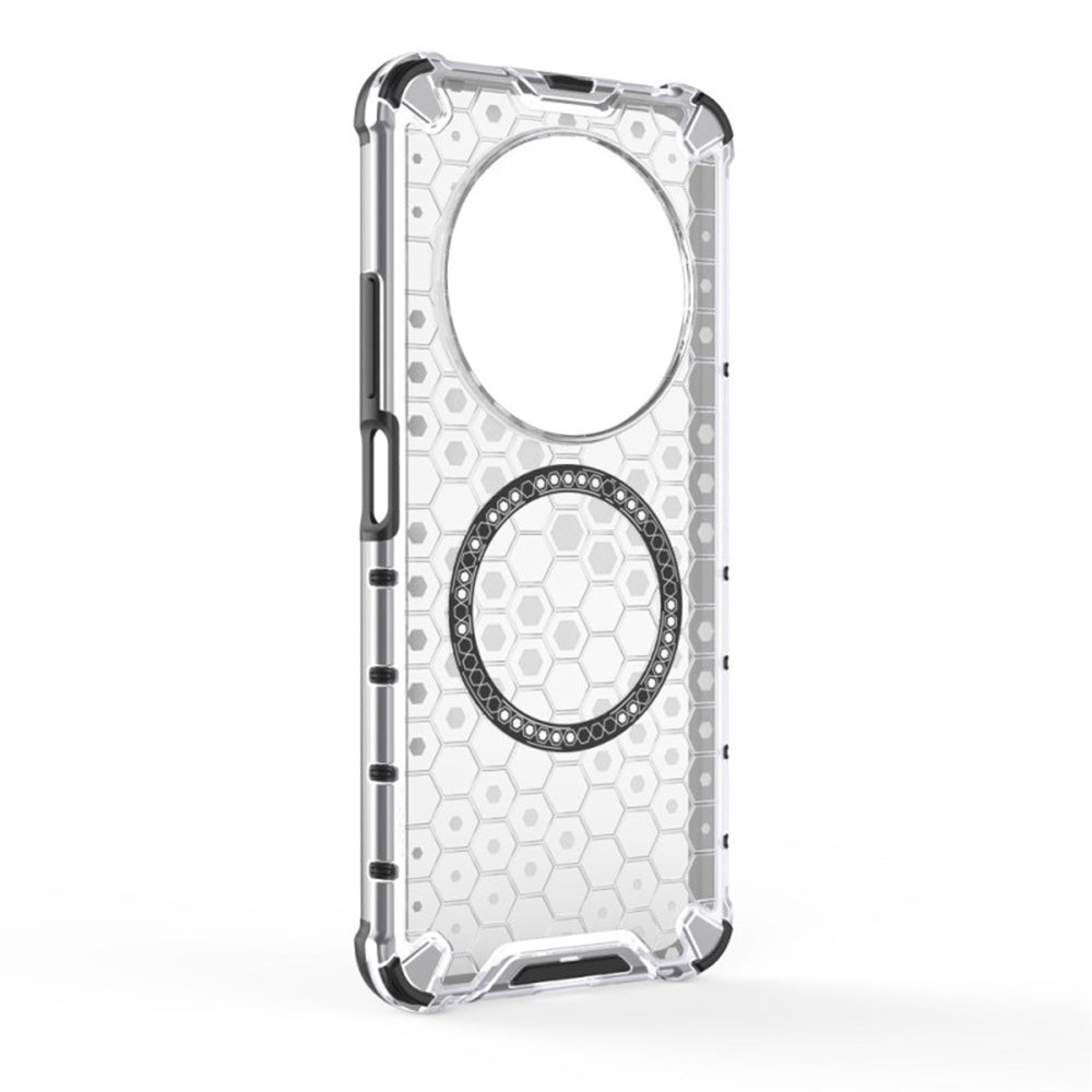 Custodia MagSafe per Xiaomi Poco C75 / Redmi 14C, Techsuit, HoneyComb Shield, Bianca