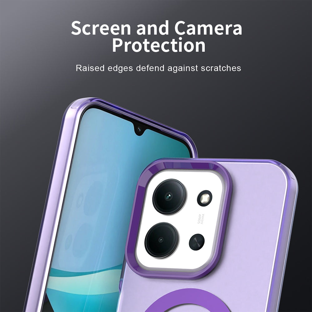 MagSafe Case for Xiaomi Poco C85 4G / Redmi 15C 5G / 15C 4G, Techsuit, CandyCase, Purple