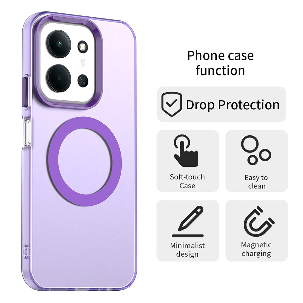 MagSafe Case for Xiaomi Poco C85 4G / Redmi 15C 5G / 15C 4G, Techsuit, CandyCase, Purple