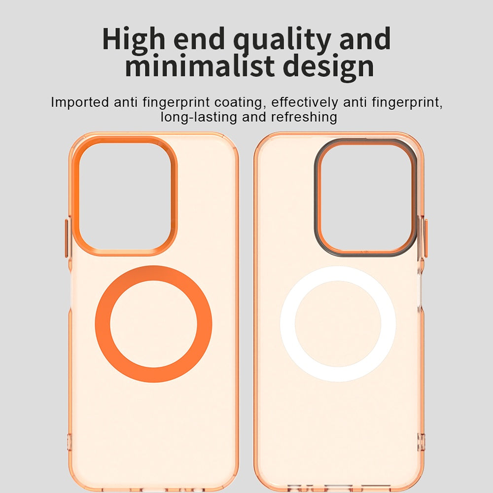 Custodia MagSafe per Xiaomi Poco C85 4G / Redmi 15C 5G / 15C 4G, Techsuit, CandyCase, Arancione