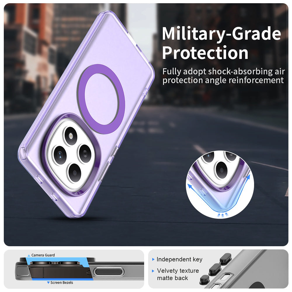 Custodia MagSafe per Xiaomi Poco M8 / Redmi Note 15 5G / Note 15 4G, Techsuit, CandyCase, Viola