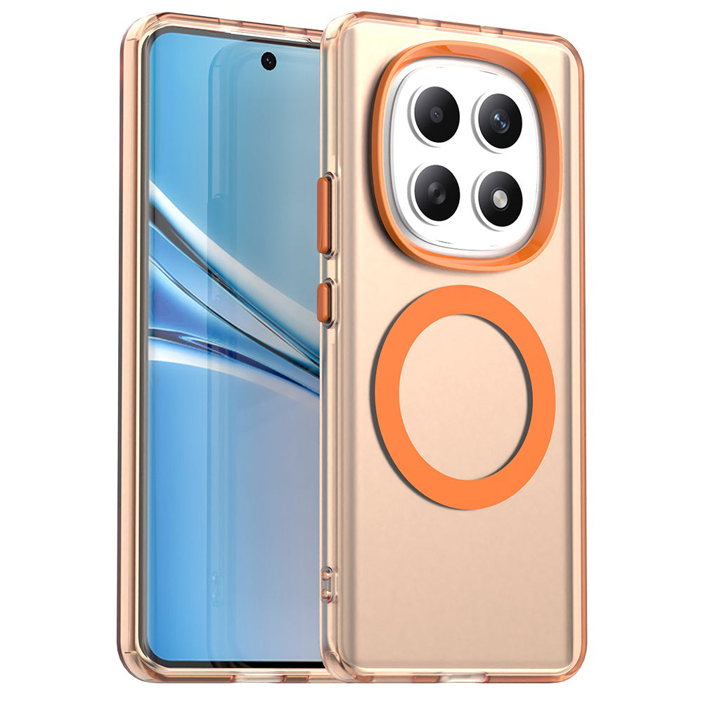 Custodia MagSafe per Xiaomi Poco M8 / Redmi Note 15 5G / Note 15 4G, Techsuit, CandyCase, Arancione
