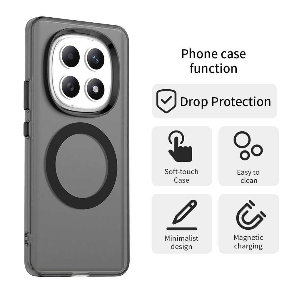 Custodia MagSafe per Xiaomi Poco M8 / Redmi Note 15 5G, Techsuit, CandyCase, Nera