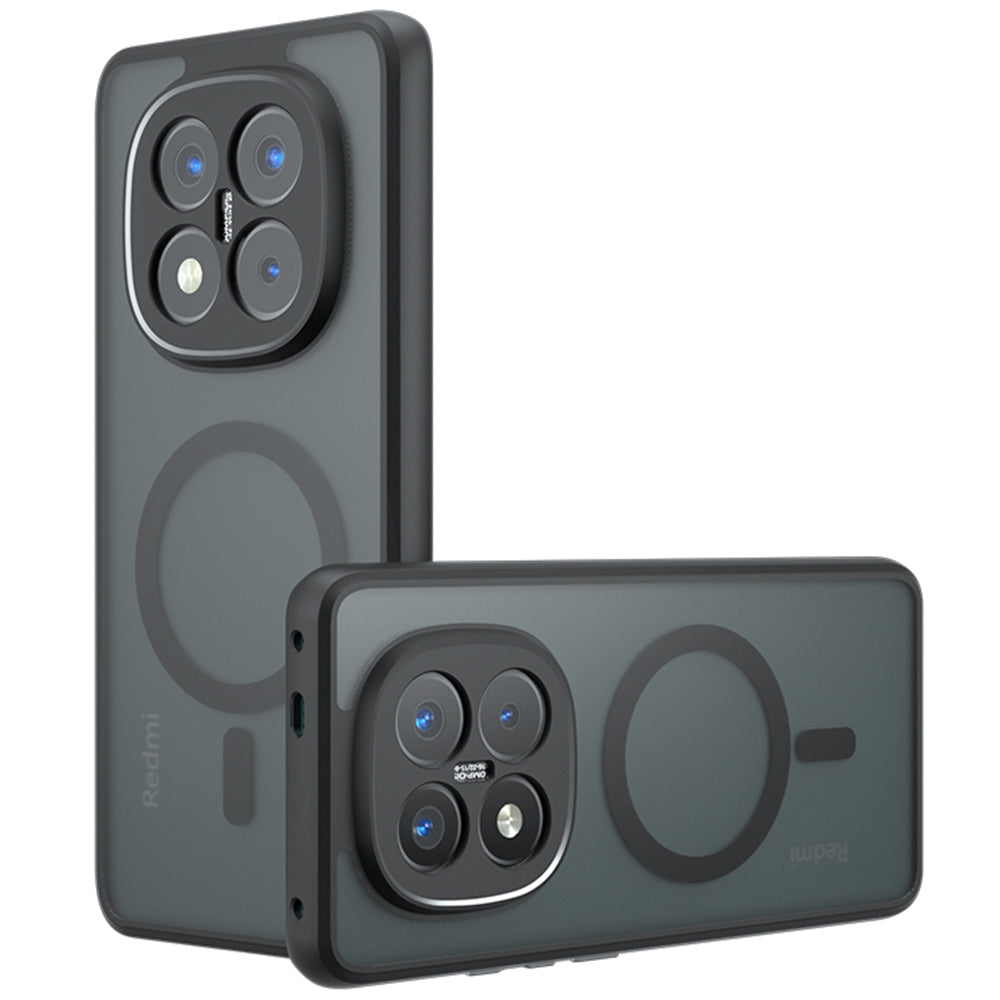 Custodia MagSafe per Xiaomi Poco X7 / Note 14 Pro 5G, Techsuit, PureFrost, Nera