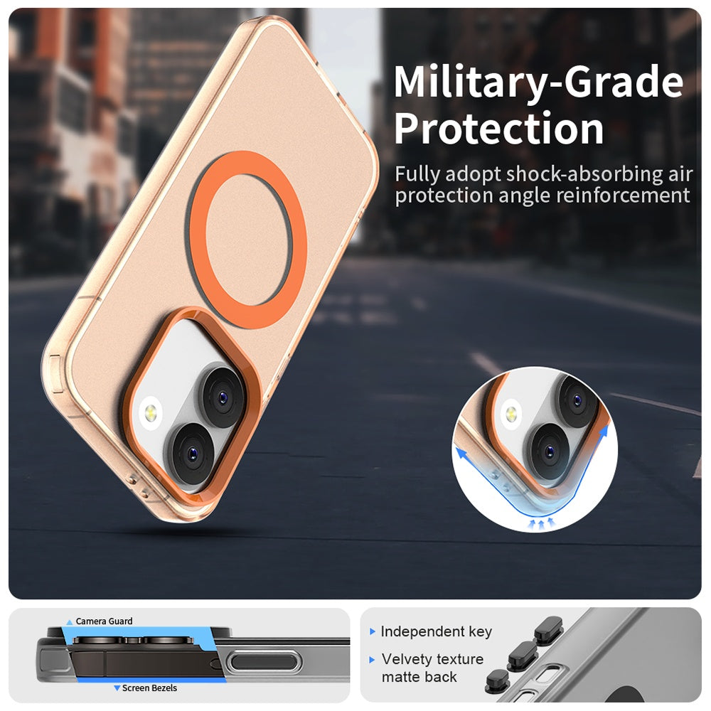 Custodia MagSafe per Xiaomi Poco X8 Pro, Techsuit, CandyCase, Arancione