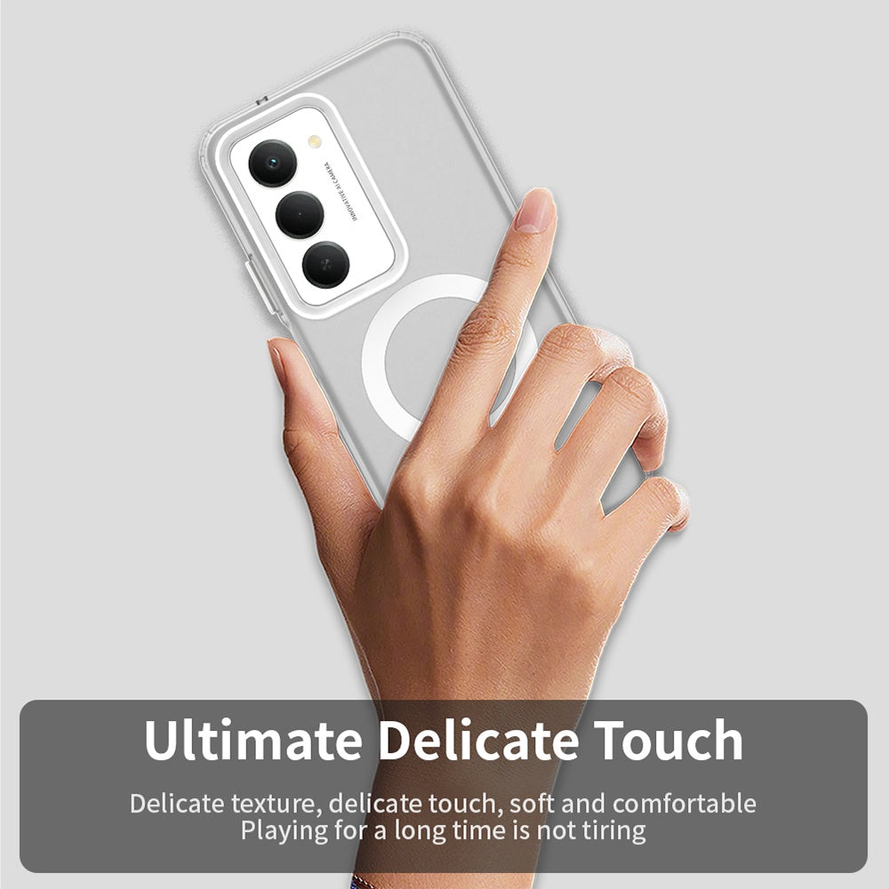 Custodia MagSafe per Xiaomi Redmi 15 5G / 15 4G, Techsuit, CandyCase, Bianca
