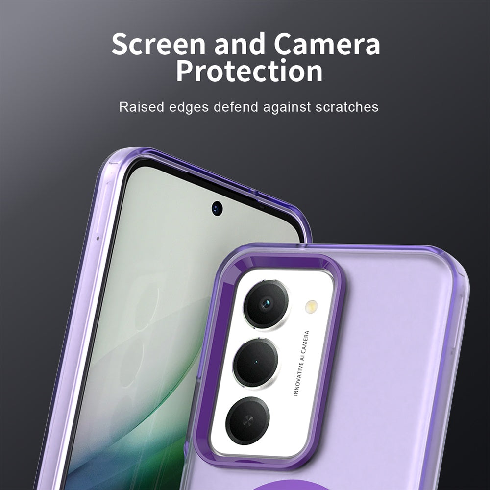 Custodia MagSafe per Xiaomi Redmi 15 5G / 15 4G, Techsuit, CandyCase, Viola