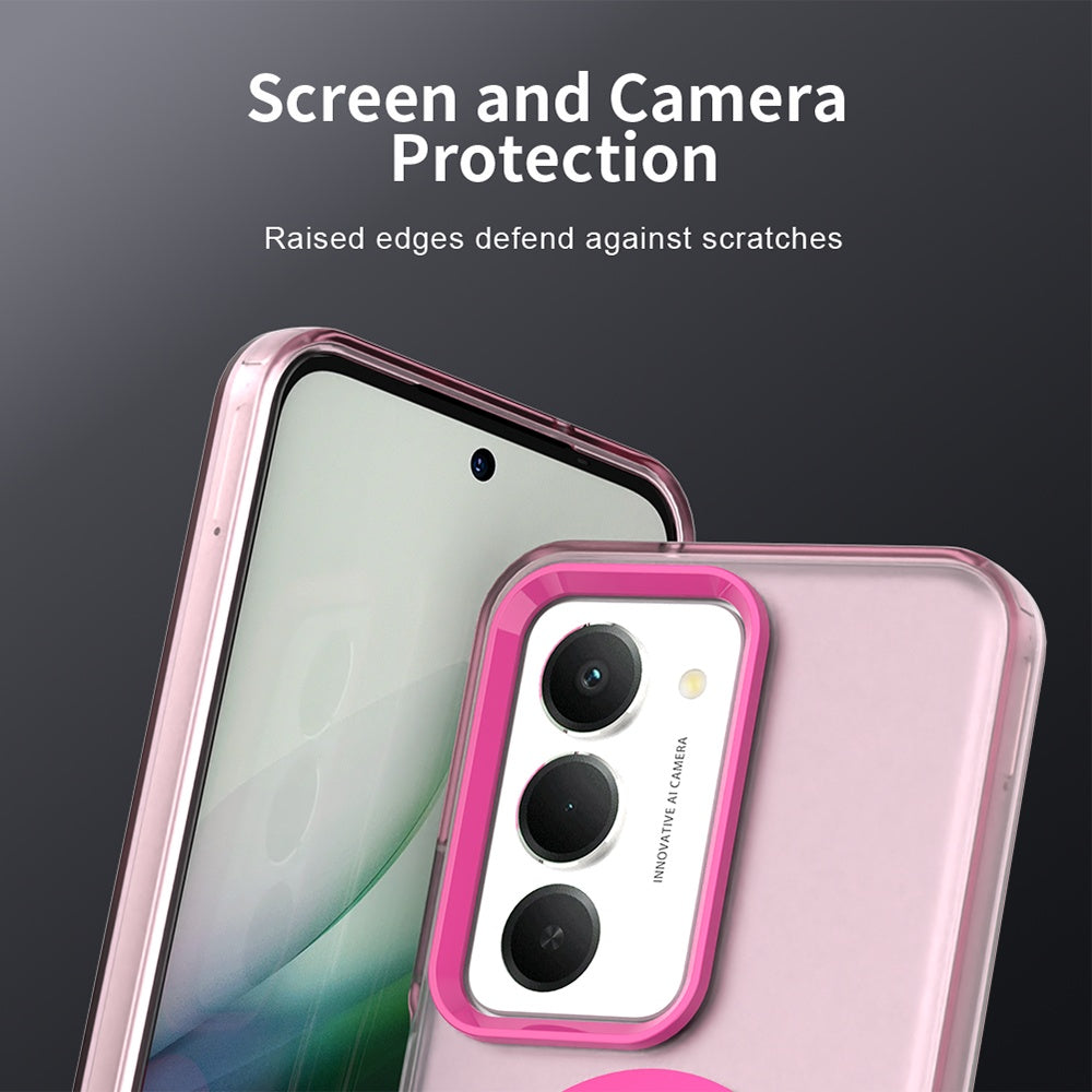 Custodia MagSafe per Xiaomi Redmi 15 5G / 15 4G, Techsuit, CandyCase, Rosa