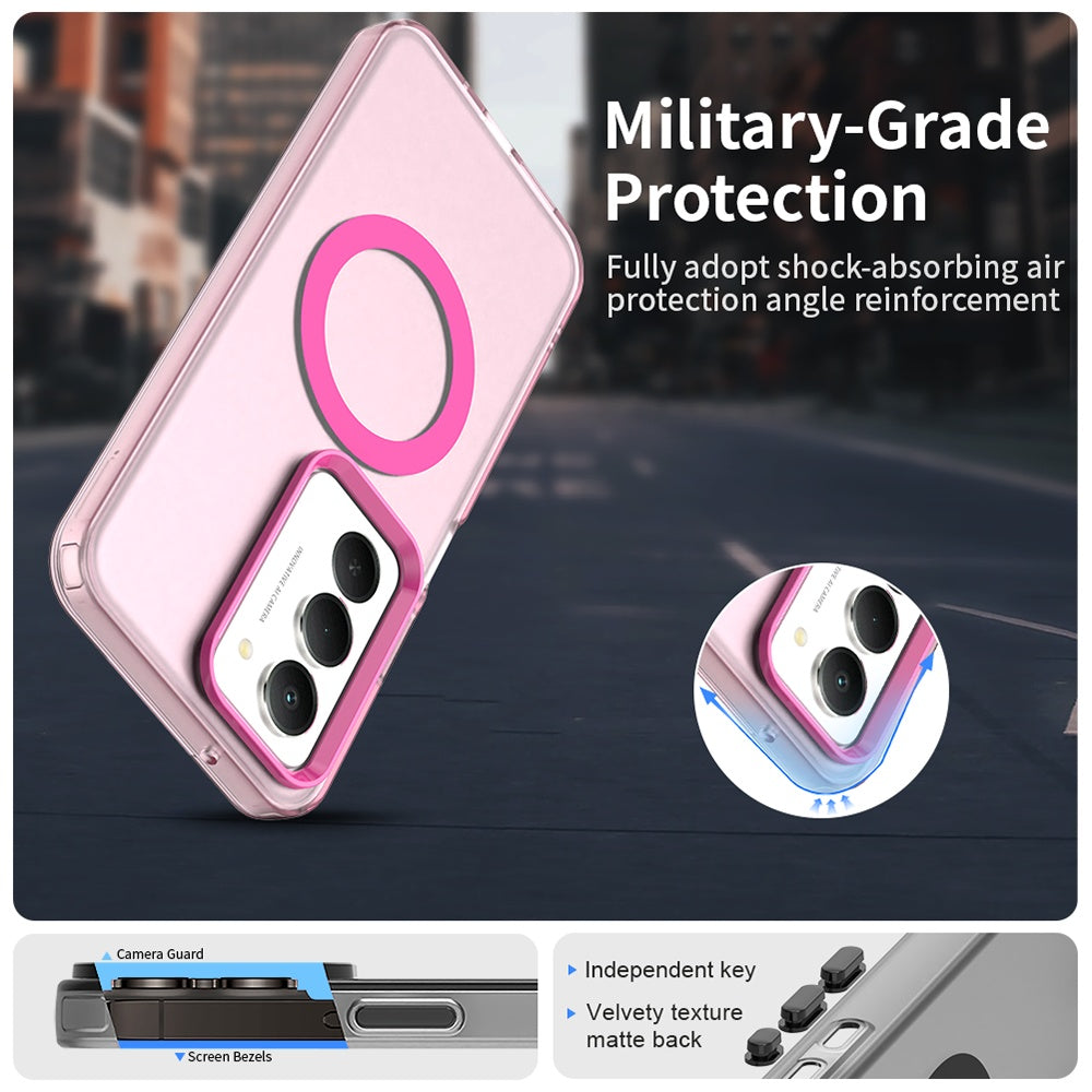 Custodia MagSafe per Xiaomi Redmi 15 5G / 15 4G, Techsuit, CandyCase, Rosa