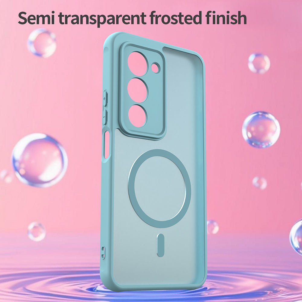 Custodia MagSafe per Xiaomi Redmi 15 5G / 15 4G, Techsuit, HaloFrost II, Verde Chiaro