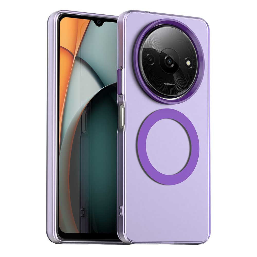 Custodia MagSafe per Xiaomi Redmi A3x / A3, Techsuit, CandyCase, Viola