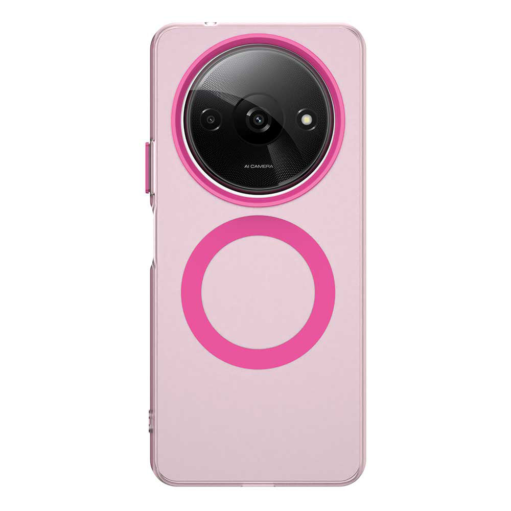 Custodia MagSafe per Xiaomi Redmi A3x / A3, Techsuit, CandyCase, Rosa