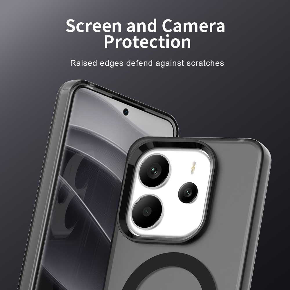 Custodia MagSafe per Xiaomi Redmi Note 14 5G, Techsuit, CandyCase, Nera