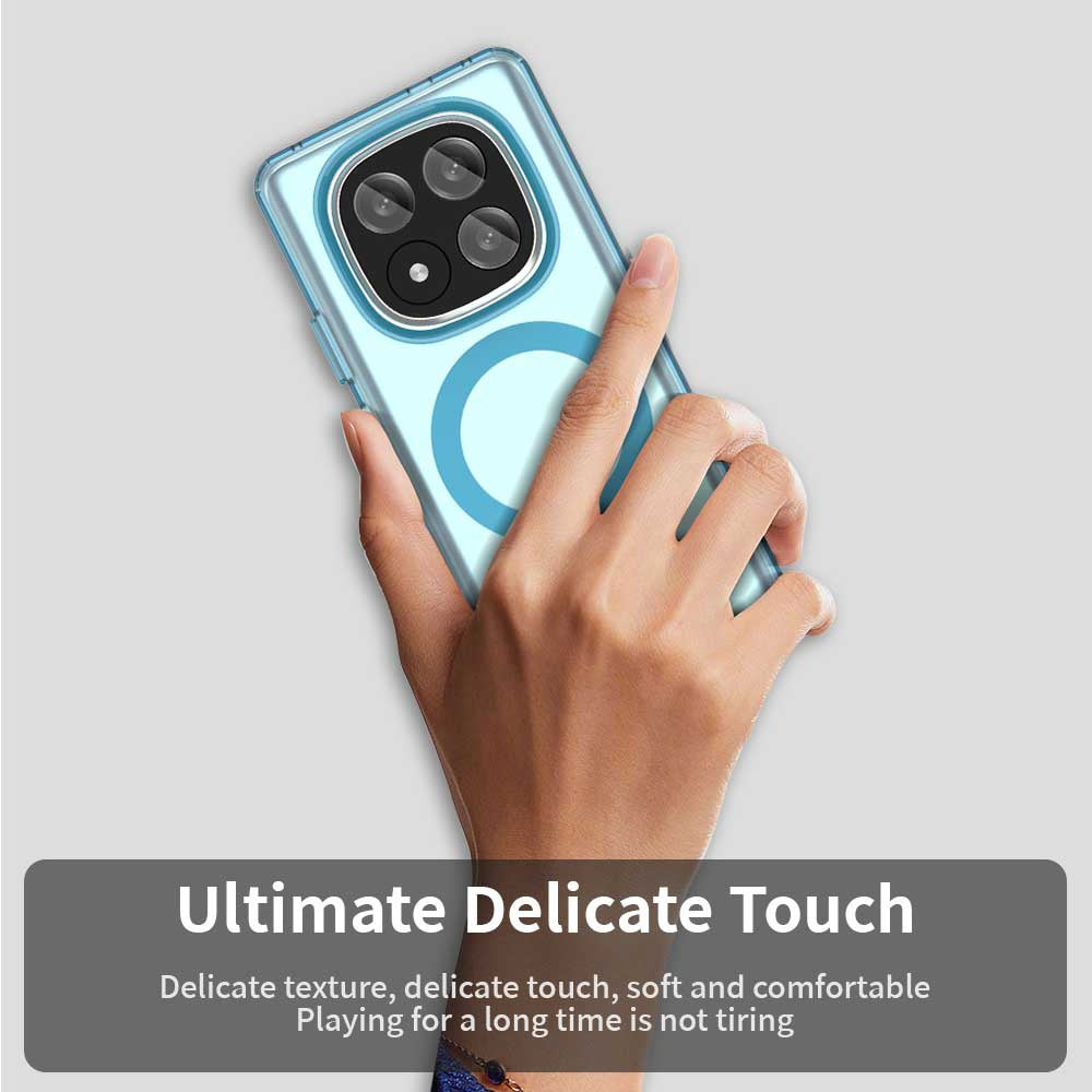 Custodia MagSafe per Xiaomi Redmi Note 14 Pro+ 5G, Techsuit, CandyCase, Blu