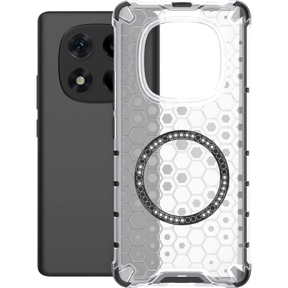 Custodia MagSafe per Xiaomi Redmi Note 14 Pro+ 5G, Techsuit, HoneyComb Shield, Bianca
