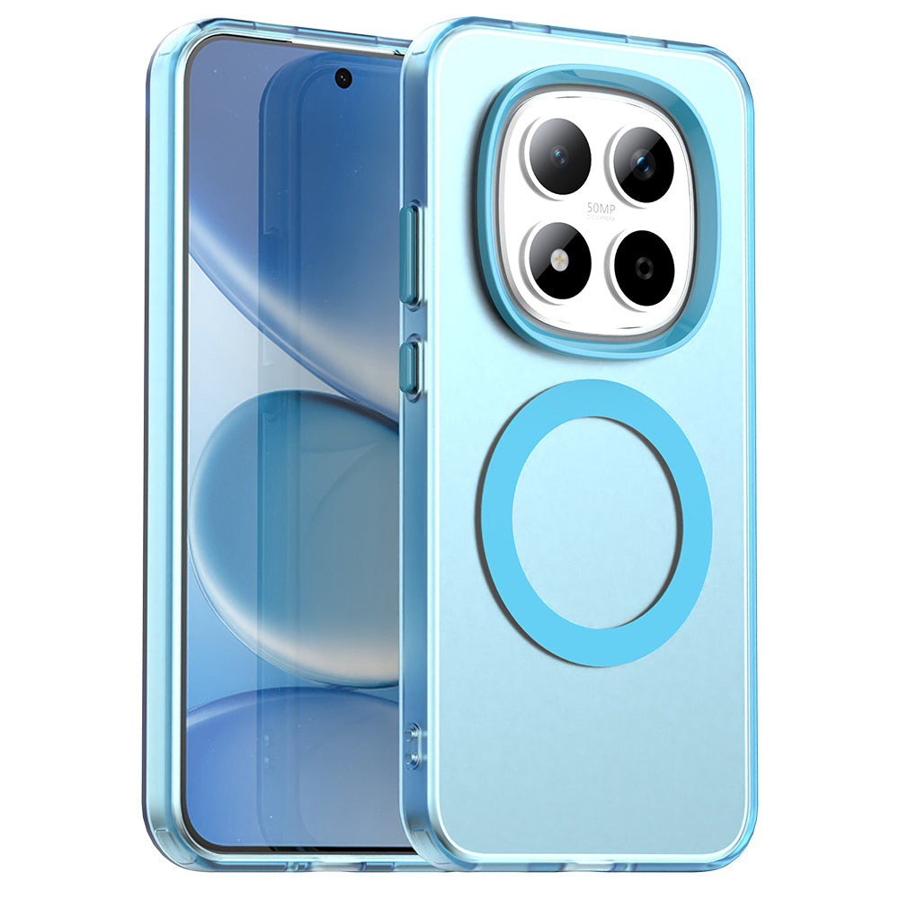 Custodia MagSafe per Xiaomi Redmi Note 15 Pro 5G, Techsuit, CandyCase, Blu