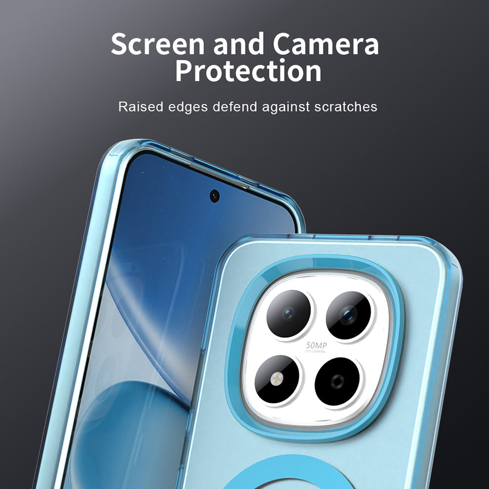 Custodia MagSafe per Xiaomi Redmi Note 15 Pro 5G, Techsuit, CandyCase, Blu