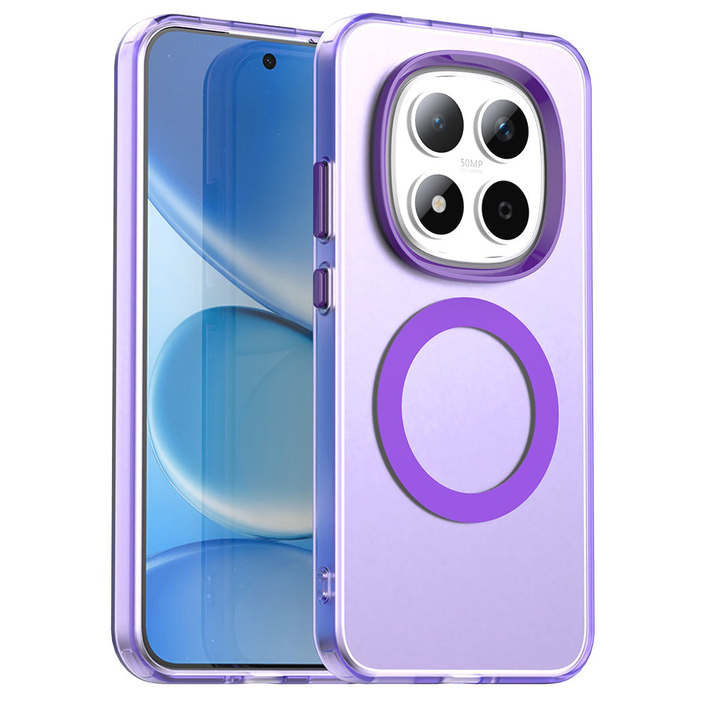 Custodia MagSafe per Xiaomi Redmi Note 15 Pro 5G, Techsuit, CandyCase, Viola
